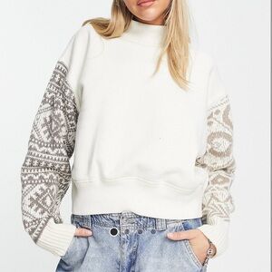 Polo Ralph Lauren Long Sleeve Sweatshirt in Cream XS
